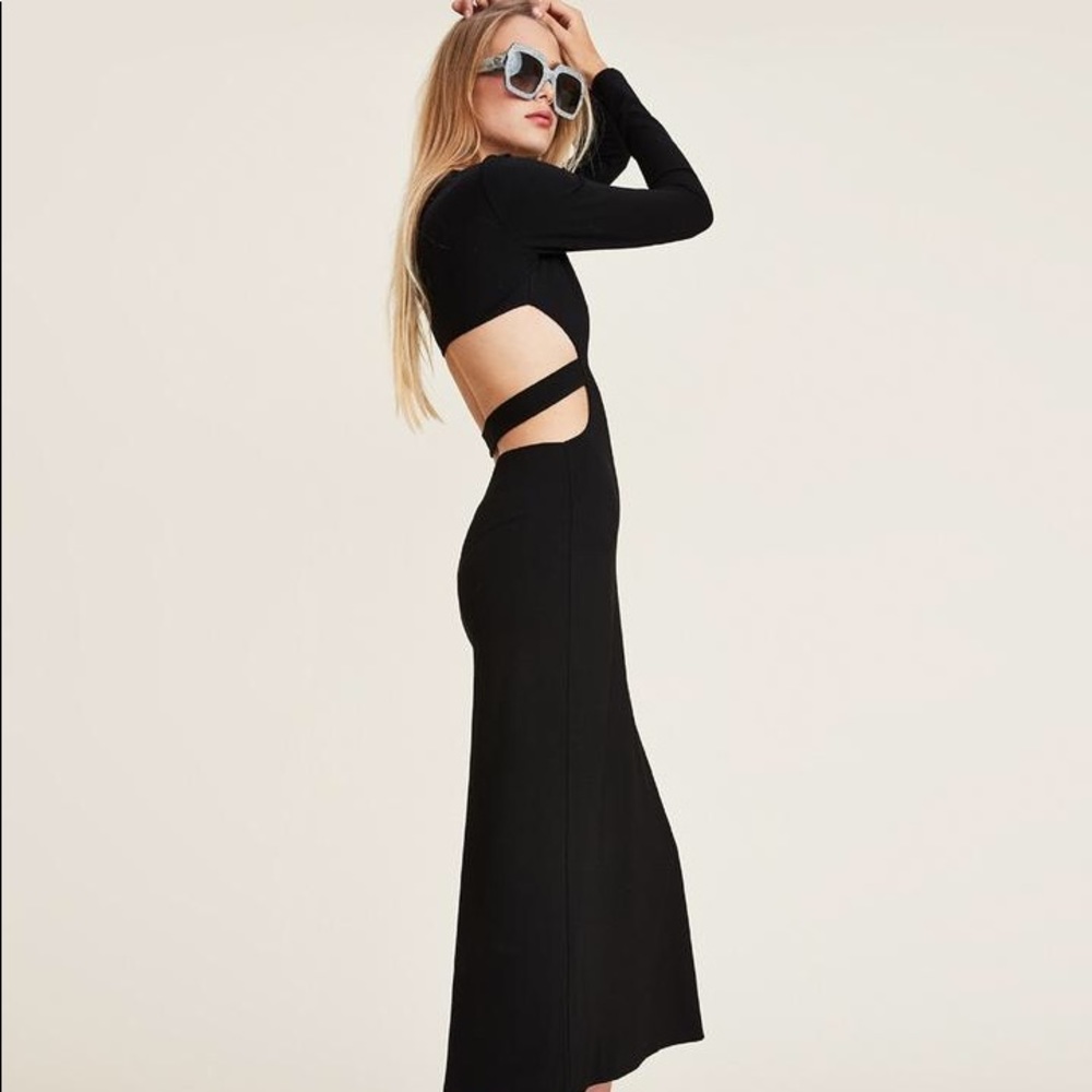 LPA Black Cutout Dress 80